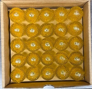 Vickerman G30 - Candelabra Screw (E12) Base Bulbs - 25 Pack (Faceted Yellow) - Picture 1 of 3