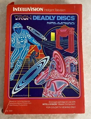 Mattel Intelivision 1982 TRON Deadly Discs Game Cartridge - Image 1 of 4