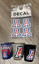 University of Arizona College 3 Shot Glass 4 auto decals for car wildcats Cats