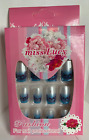 Miss Lucy Fashion Nails 12p Set FULL KIT blue tips detail