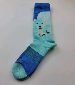 Bombas Eric Carle Polar Bear, Polar Bear, What Do You Hear? Socks Size L - Picture 1 of 4