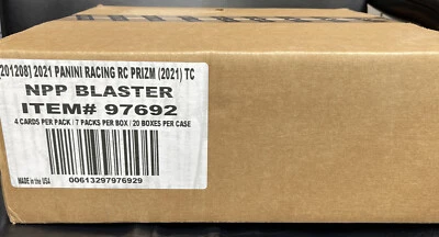 2021 PANINI PRIZM NASCAR RACING BLASTER BOX CASE OF 20 BOX. - Image 1 of 4