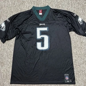 Philadelphia Eagles Donovan McNabb Jersey XL Black NFL Football Reebok Excellent - Picture 1 of 9