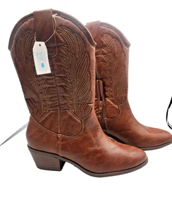Time and Tru Western Cowgirl Stiefel Größe 8 - Bild 1 von 12