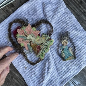 2 Papel y oropel alemán. Belenes de principios de 1900 - Imagen 1 de 2