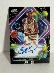 2024 Topps Chrome Cosmic Jalen Rose #CCAV-JR Black Refractor Auto #/10 - Bild 1 von 1
