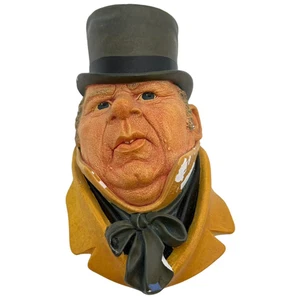 Bossons Mr. Micawber 1964 Charles Dickens England Mängel Chalkware Head - Bild 1 von 10