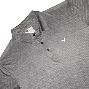 Camisa polo de golf Callaway Opti-Dri para hombre XL caviar negra gris absorbente de humedad - Imagen 1 de 9