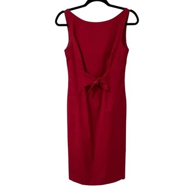 Moschino Cheap and Chic Dress Red Front Bow Size 6 Sleeveless Women Italy - Image 1 of 4