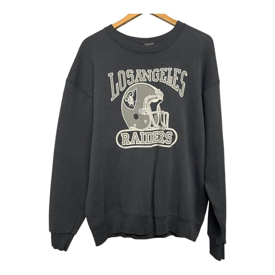 Sudadera unisex negra del equipo de fútbol americano de Los Angeles Raiders NFL 90 HN0107 Foto 1 de 1