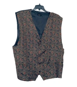 Kasanova Dress Silk Vest XL Waistcoat 5-button Multicolour Wedding Vintage EUC - Picture 1 of 7