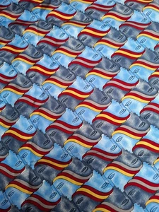 Silk tessellated pattern remnant - possibly tie silk - Picture 1 of 3