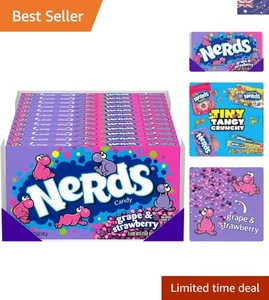 Assorted Grape & Strawberry Candy Theater Box - Vegetarian Sweet Treats, 60 Oz - Picture 1 of 10