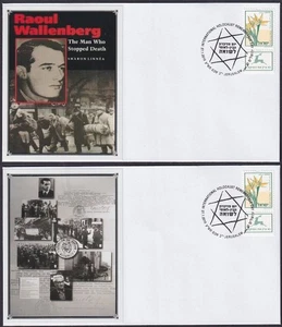 ISRAEL 2010 #10005.9 SET of 2 COVERS HONORING RIGHTEOUS GENTILE WALLENBERG - Picture 1 of 1