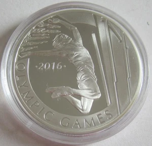 Kasachstan 100 Tenge 2013 Olympia Rio de Janeiro Stabhochsprung Silber - Bild 1 von 2