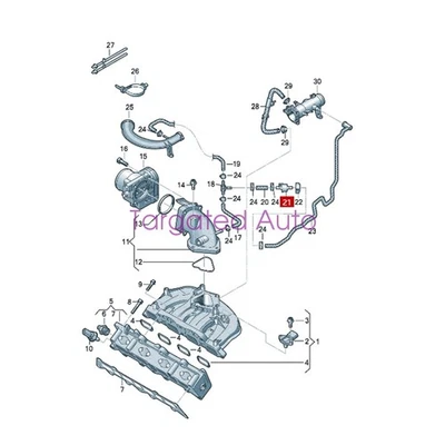 6QE906517A 2006 For AUDI A3 TT VW GOLF 3.2L OEM Vapor Canister Purge Valve Foto 1 de 4