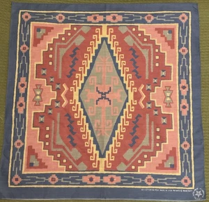 Vintage Wamcraft Southwestern Pattern 22” Square Bandana New Made in USA - Picture 1 of 7
