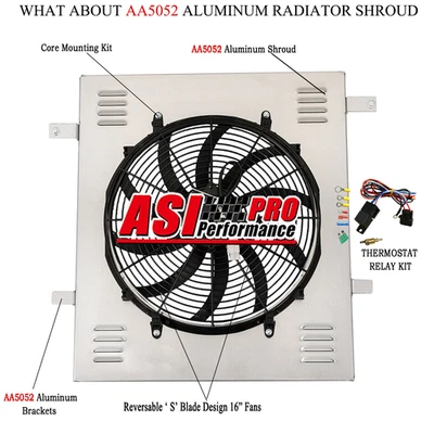 Ventilador de cubierta de radiador de aluminio para Ford Ranger Explorer Mercury Mountaineer 98-11 Foto 1 de 4