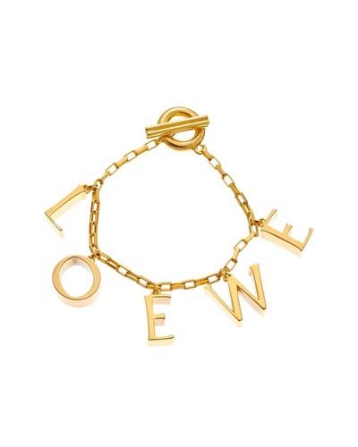 Loewe Bracciale Donna Argento Toggle Charm Oro L