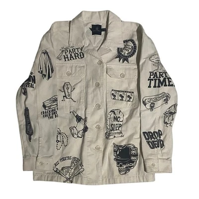 Volcom Featured Artist Series Denim Button Up Jacket - Image 1 of 4