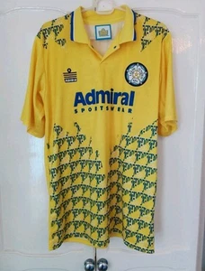 Leeds United Fußballtrikot 1992/93 Admiral Score Draw Herren Größe Medium 20" PTP - Bild 1 von 2