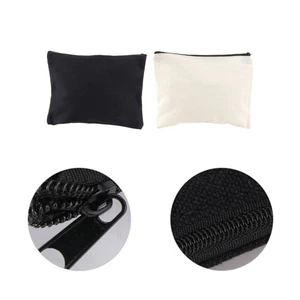Bolsa de almacenamiento de 10 piezas bolsa de lona multiusos con cremallera portátil bolso de mano - Imagen 1 de 12