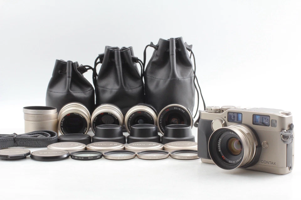 🎦5 Lens【 N MINT 】Contax G2 35mm Film Camera + 21 28 35 45 90 w/ Case From JAPAN - Image 1 of 4