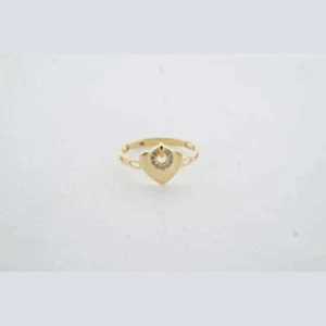 10 Karat Gelbgold Diamant Ring Größe 5,5 - Rabatt edler Schmuck - Bild 1 von 8
