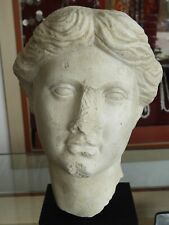 Roman Head Of A Girl Statue Bust Municipium Stobensium - Macedonia