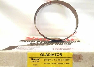 9'00-3/4" x 1 x 035 x 6-10 PG Starret Gladiator Bandsaw Blade Bimetal 2762mm - Picture 1 of 6
