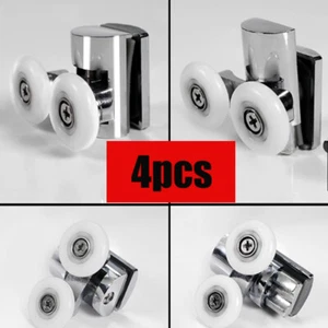 4pcsTwins Shower Screen Door Rollers Runners Wheels Top&Bottom 23MM Replacement - Picture 1 of 7