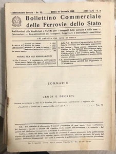 Lotto 26 Bollettino Commerciale delle Ferrovie dello Stato di Ferrovie Dello Sta - Imagen 1 de 1