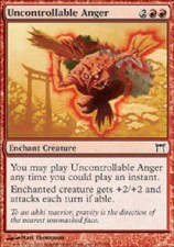 UNCONTROLLABLE ANGER FOIL Champions of Kamigawa MTG Magic Cards DJMagic