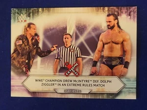 2021 Topps WWE Base Card #92 WWE Champion Drew McIntyre def. Dolph Ziggler - Picture 1 of 2
