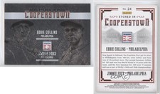 2015 Panini Cooperstown Etched in Dual Jimmie Foxx Eddie Collins #24 HOF