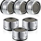 6 Pieces Bathroom Faucet Aerator Replacement Parts with Brass Shell 15/16-Inch 