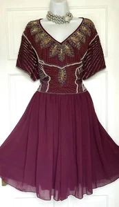 LOVEDROBE LUXE SHIMMERING SEQUINS BRADS EMBELLISHED PARTY DRESS SIZE 26 - Picture 1 of 6
