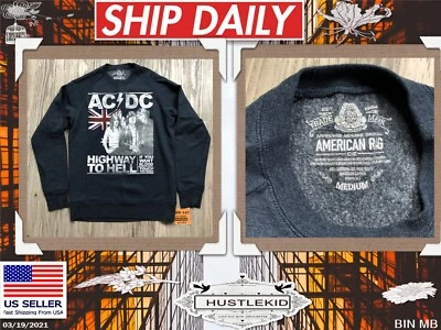 Подлинный American Rag AC/DC шоссе в ад мужчин пуловер группы толстовка средний M - Изображение 1 из 4