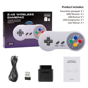 Wireless SNES Gamepad Remote Controller For Original Super SNES Console & SFC US - Picture 1 of 49