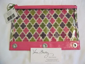 Vera Bradley HELLO DAHLIA Lápiz PEN ESTUCHE 4 MOCHILA Bolso ESCUELA Arte ROSA - Imagen 1 de 5