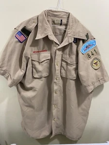 Boy Scout VENTED Men’s XL MICROFIBER Official SOFT Uniform S/S Shirt F334x ASM - Picture 1 of 13