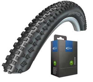 Schwalbe Fahrrad Drahtreifen Rapid Rob Schwarz / Schwarz/Weiß 26" 27,5" 29" - Bild 1 von 3