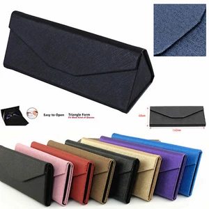 Foldable Reading Spectacle Glasses Case Hard Sunglasses Box FREE Cleaning Cloth - Picture 1 of 117