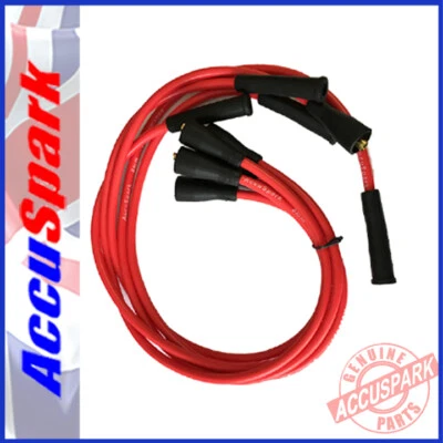 AccuSpark RED 8mm High Performance Silicon HT Leads for Ford Pinto Engines x1 - Image 1 of 4