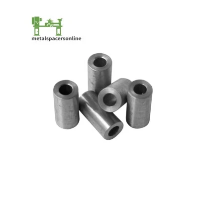 METAL SPACERS ONLINE New Mild Steel Spacer Bushing 1/2" OD x 1/4" ID--Fits M6 or 1/4" Bolts