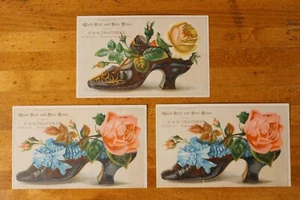 Antique Victorian Trade Card Marshalltown Iowa Set of 3 - Picture 1 of 6