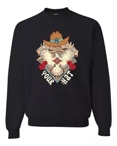 Sudadera de cuello redondo unisex Is Where You Hang Your Hat Eagle - Imagen 1 de 16