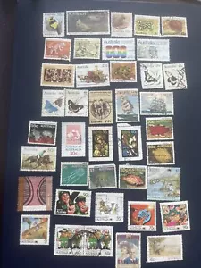 Australia 1980-1989 Various 38 Plus 1 Block Of 2 Used Stamps, See Photos - Picture 1 of 12