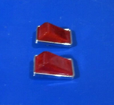 Reflectores de panel de puerta ALFA ROMEO SPIDER, par (2x) en muy buen estado, originales, bonito cromo, FS Foto 1 de 4