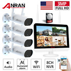 ANRAN Security Camera System 8CH 5MP NVR 2K Home Outdoor Wireless WIFI CCTV 1TB